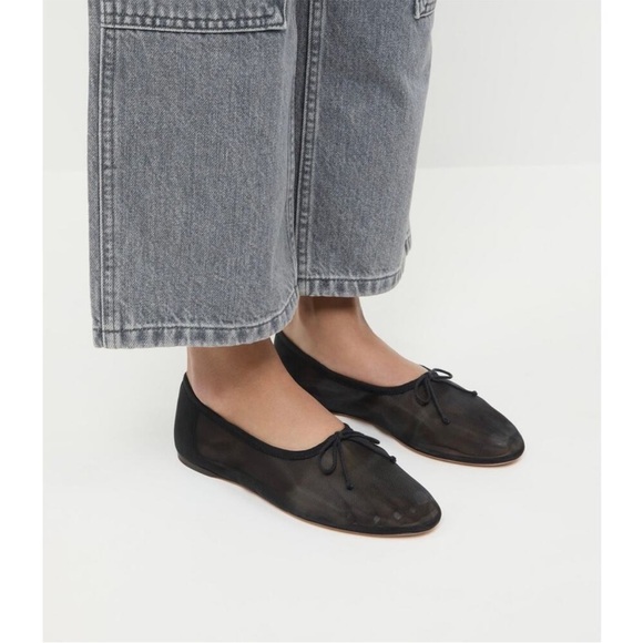 Loeffler Randall Shoes - Loeffler Randall Landon Black Mesh Flats